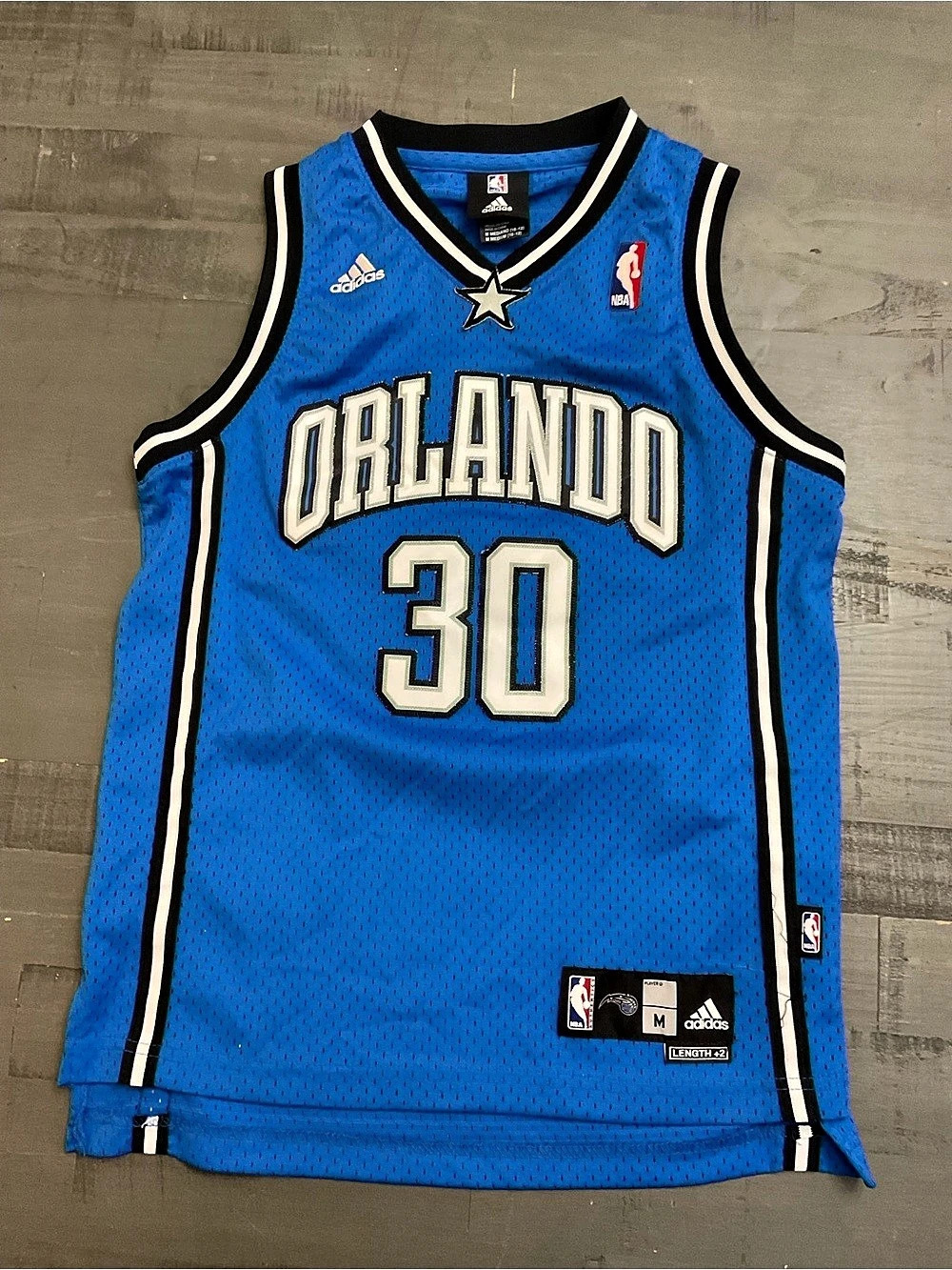 adidas Tracy McGrady Orlando Magic #30 jersey Blue Men's Medium Jersey